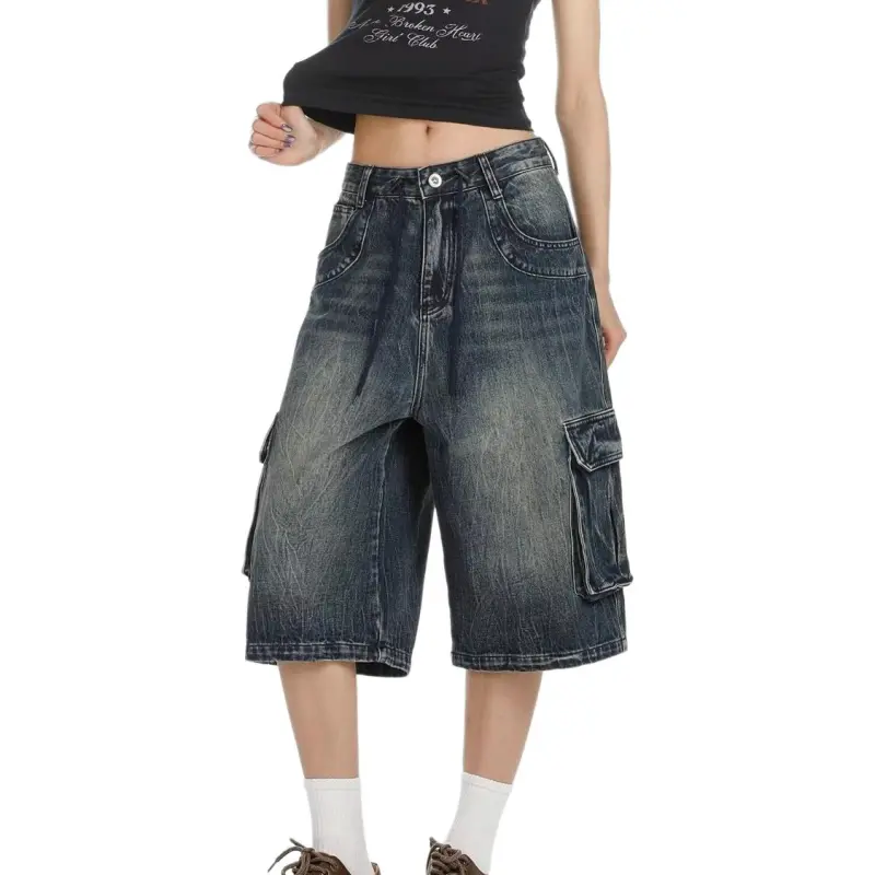 CORNILOT Denim Shorts Unisex Blue-1