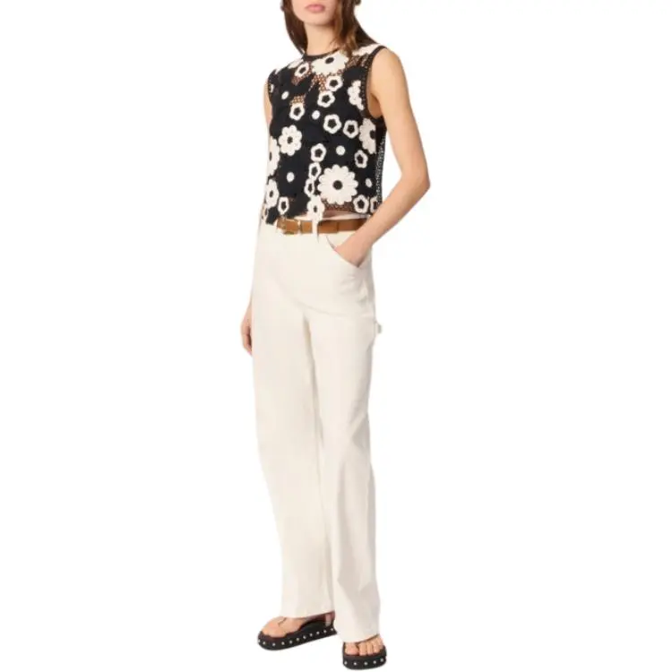 Maje Crochet Top-2