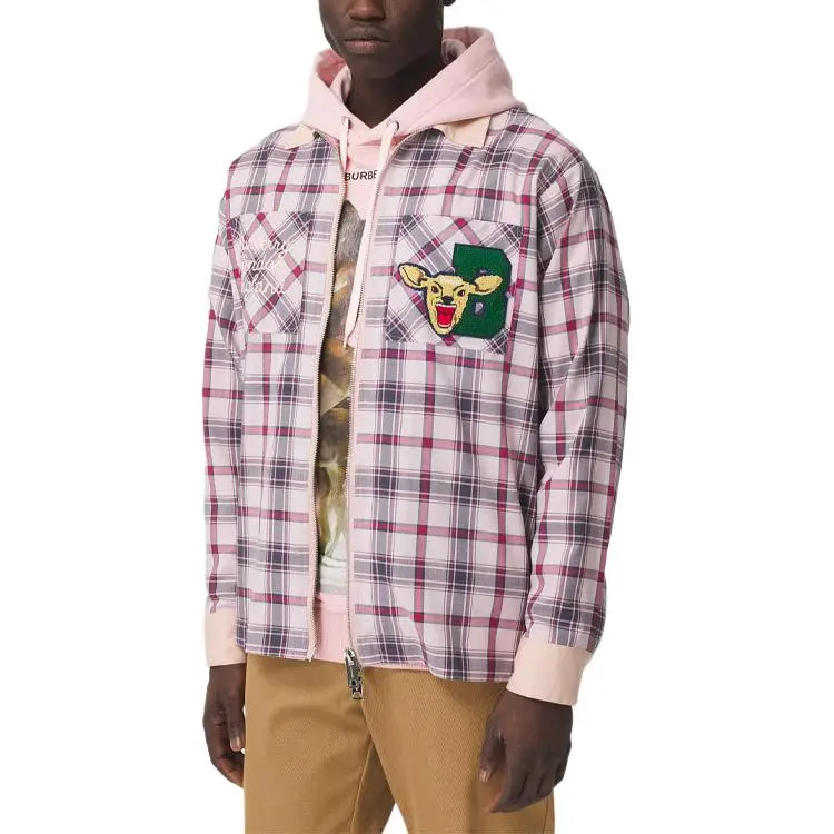 Burberry Shirt Men's Ice Frost Pink-2