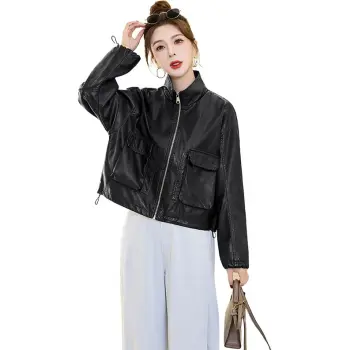 Yi Mengyuan Leather Jackets Coats Women's