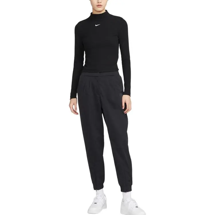 Nike Crop Tops Women's Black-4