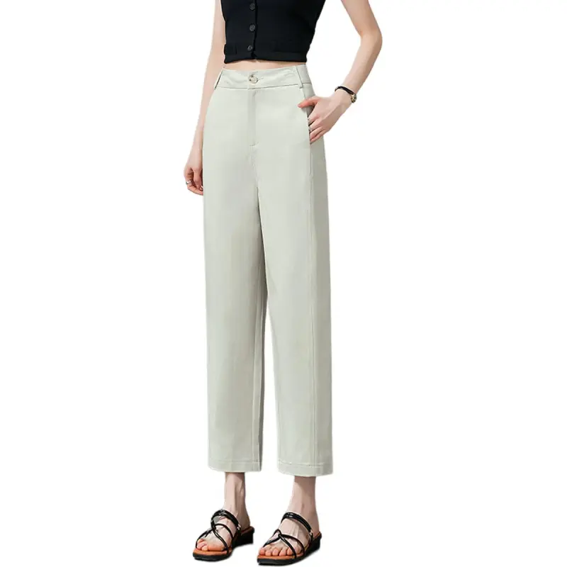 Weixi Casual Pants Women's Cream Apricot-6