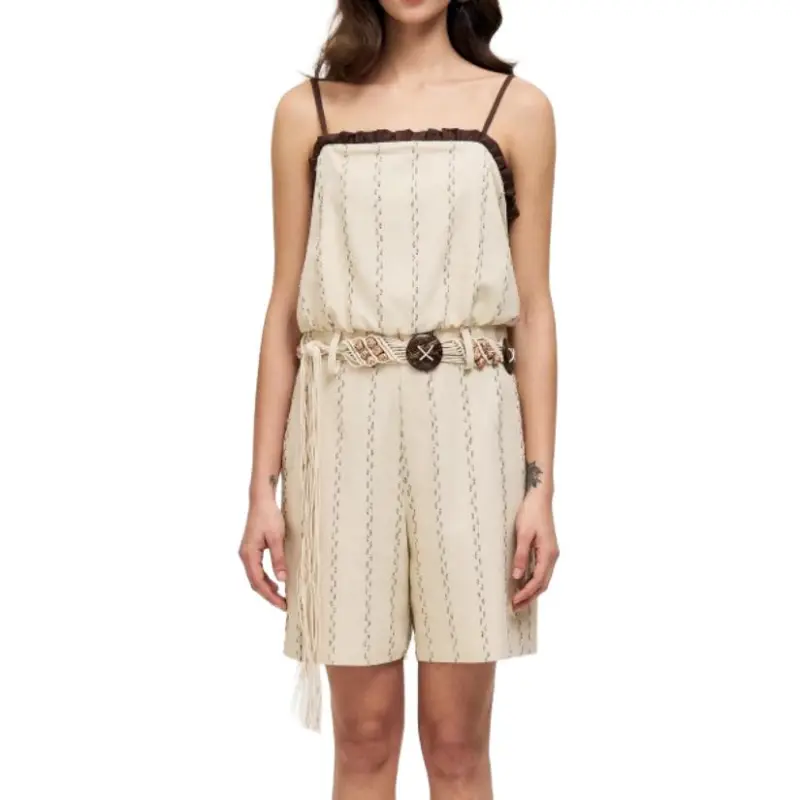 PALAVAS Jumpsuits Women's Beige Brown-2