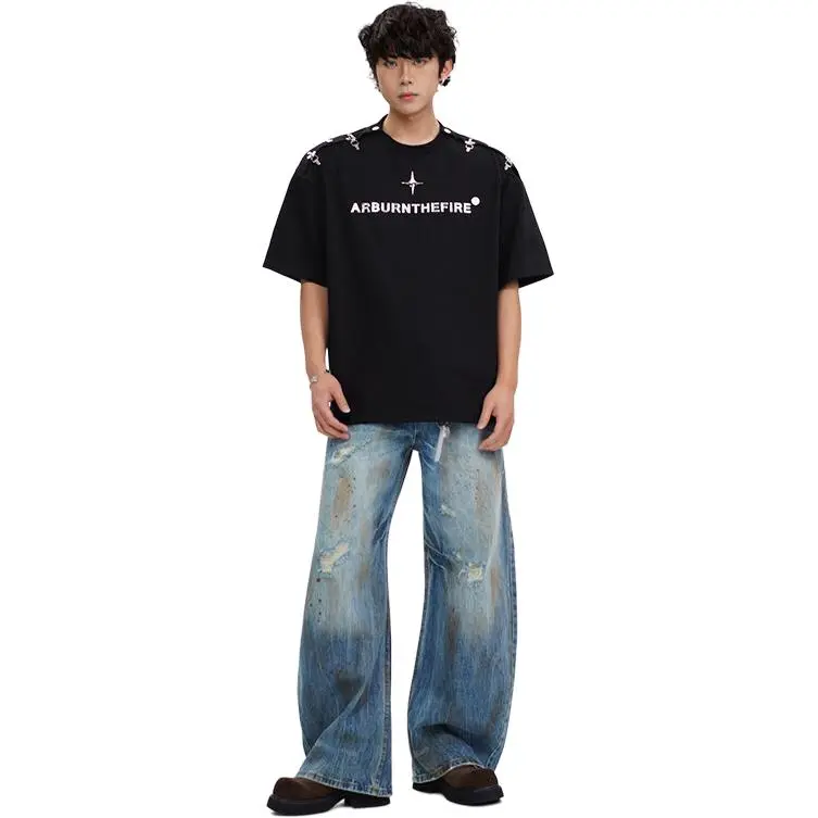 PAINT STAIN Individual T Shirt Unisex-16