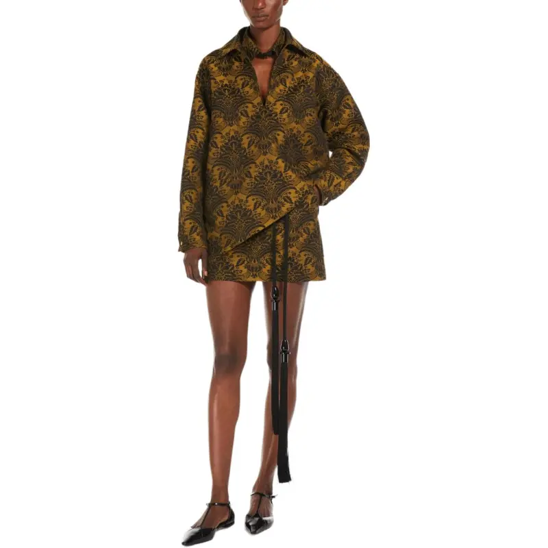 MaxMara Anemone All Over Patterned V Neck Top-1