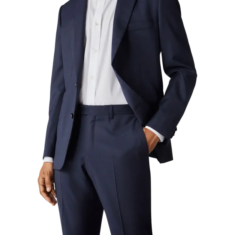 Loro Piana Business Suits Men's Sea Blue-7