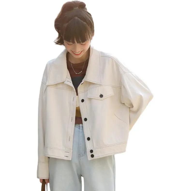 Mu Xiao Xin Denim Jacket Women's Ecru-3