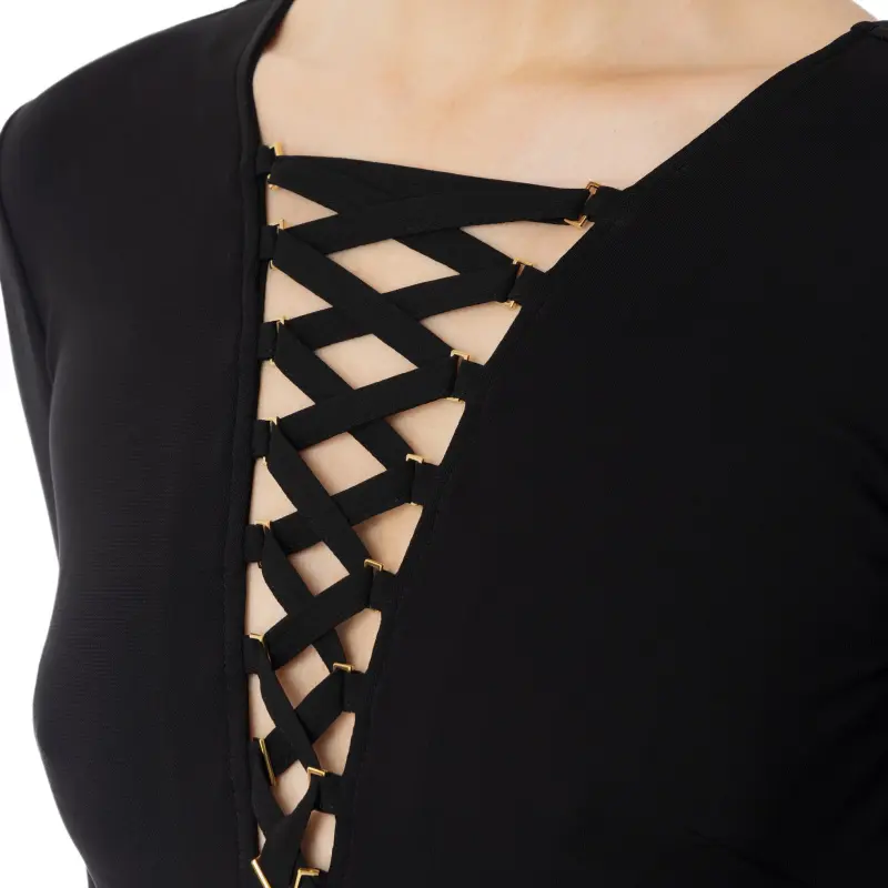 Elisabetta Franchi Laced up Bodysuit-2