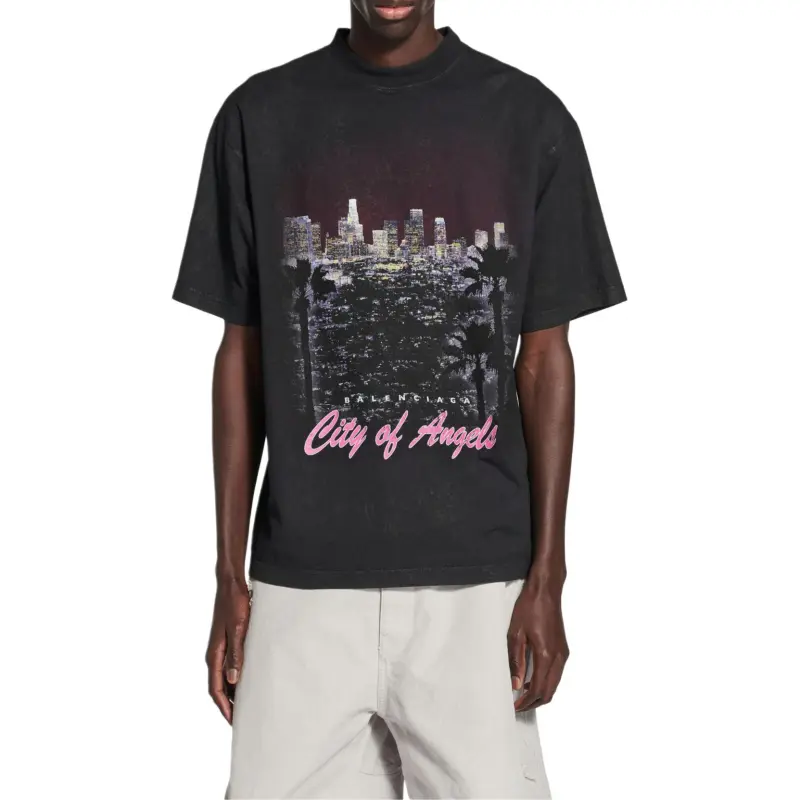 Balenciaga SS25 T Shirt Regular Fit Unisex Black-3