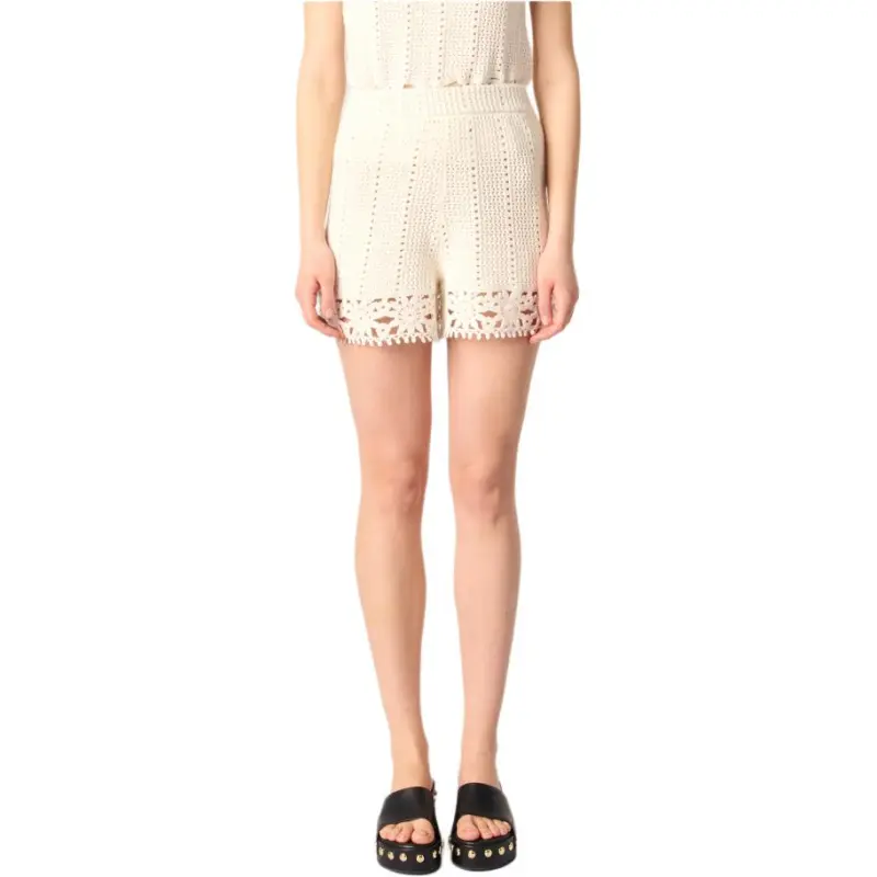 Maje Crochet knit Shorts-1