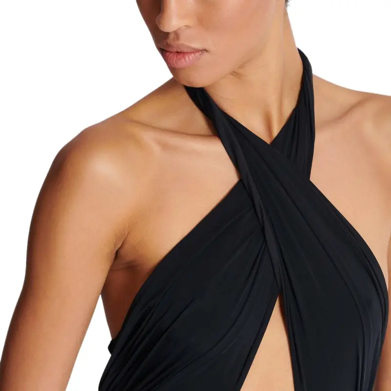 BALMAIN SS25 One piece Swimsuit Women's Black-5