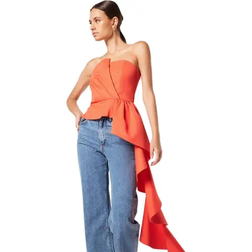 ELLIATTCOLLECTIVE Sleeveless Dress Women's Orange Red
