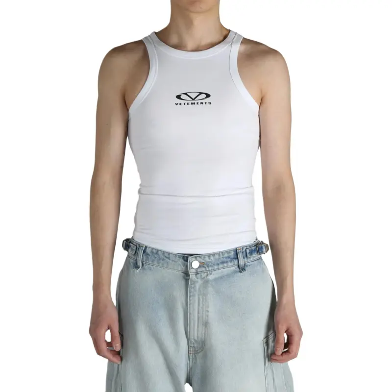 Vetements Oval Logo Tank Top-1