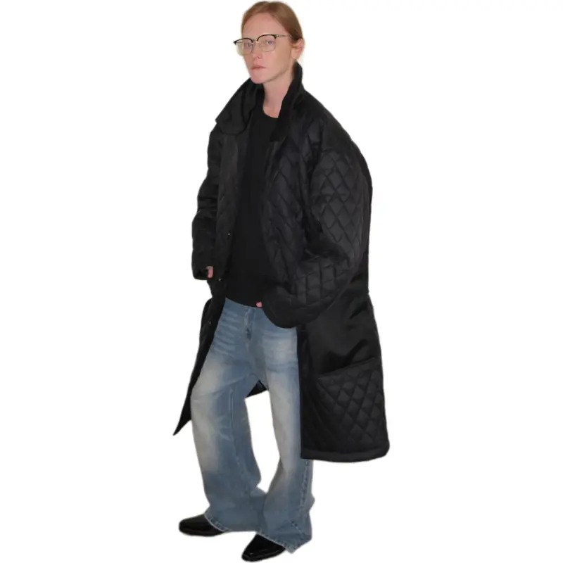 CasseSango x ANTERIORLOVED Coat Unisex Black-1
