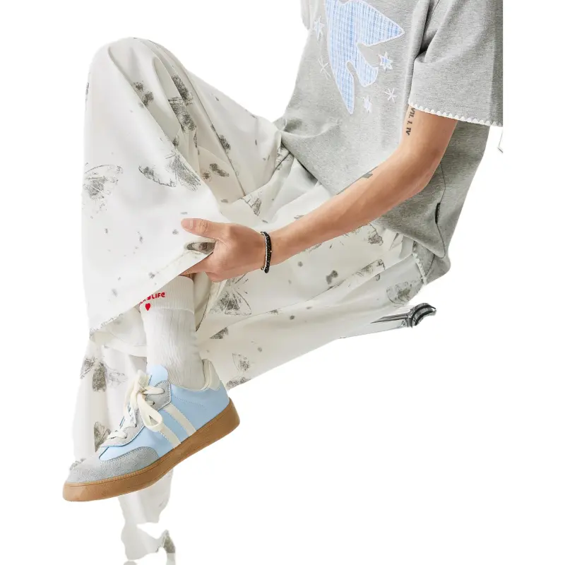 WARNING LIGHT Casual Pants Unisex-1