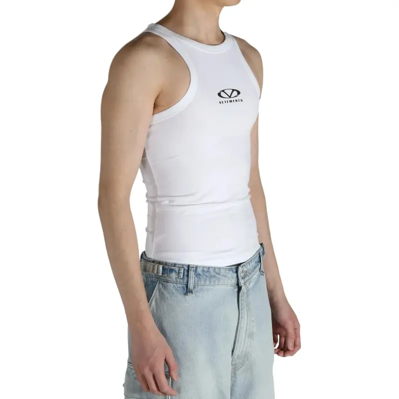 Vetements Oval Logo Tank Top-4