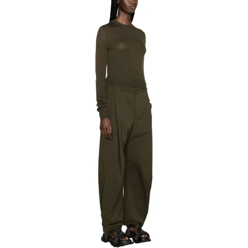 JIL SANDER SS24 Sweater Women's Olive Green-2