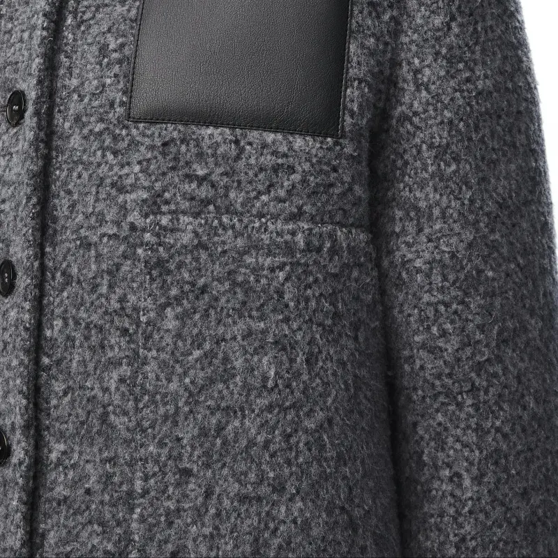 LOEWE Wool Jacket 'Dark Grey'-4