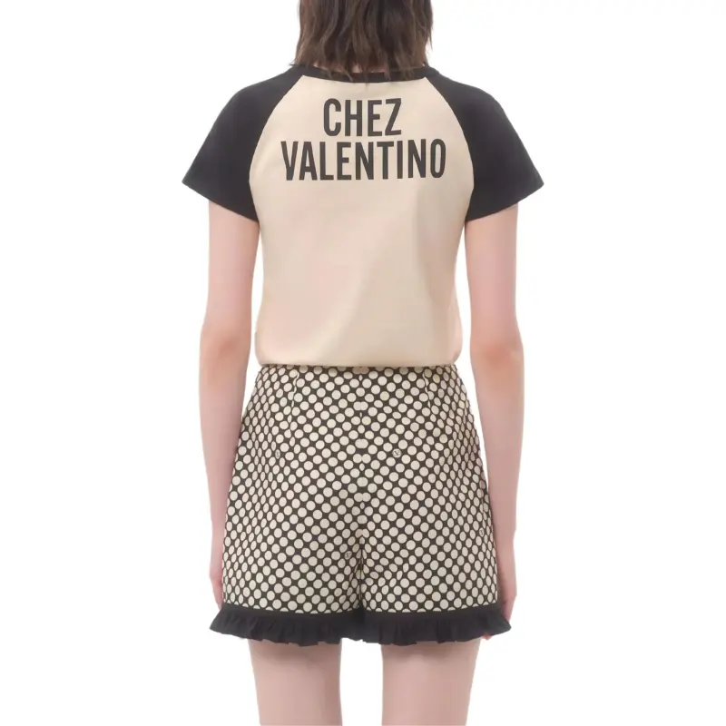 Valentino Raglan Sleeve T Shirt Women's Multicolor-3