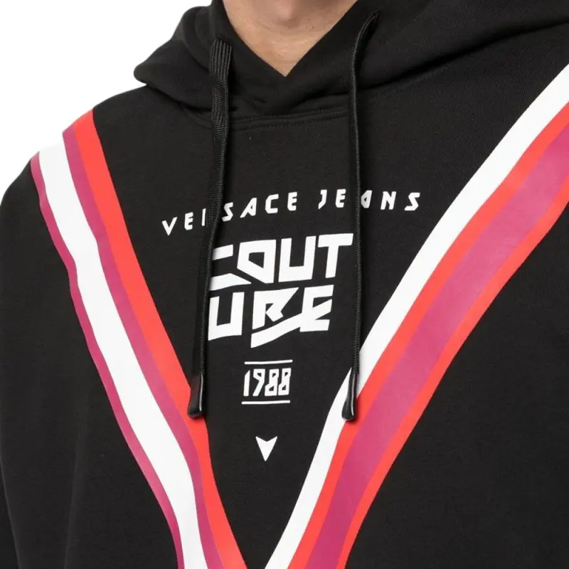 VERSACE FW22 Men Long Sleeve Sweatshirt Black-4