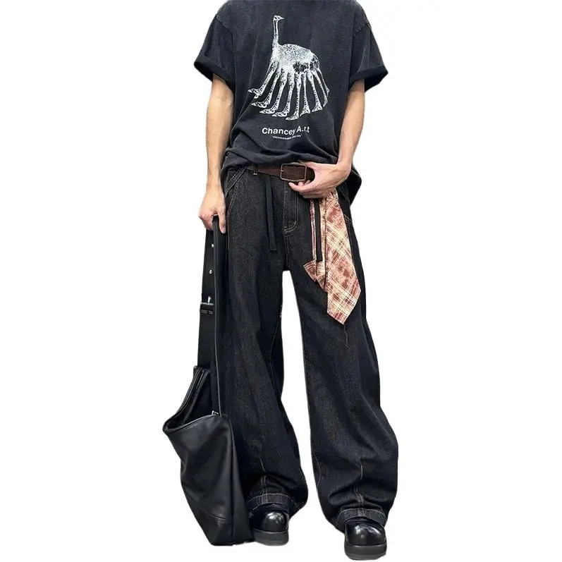WELTER EXPERIMENT Jeans Unisex Black [high Quality]-3