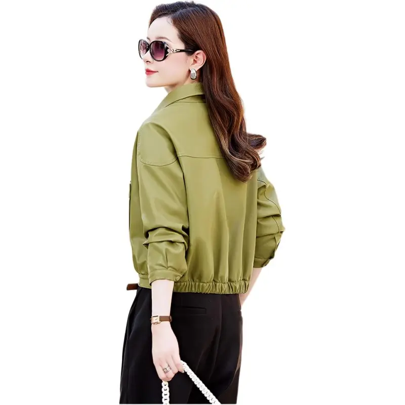 Yi Mengyuan Leather Jacket Women's-6