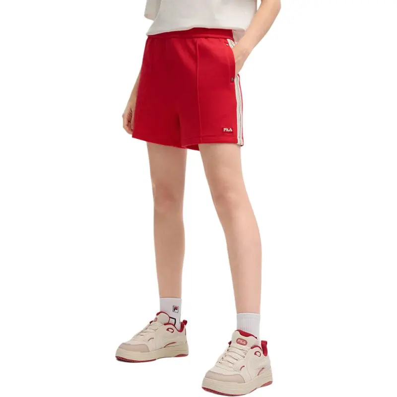 FILA ORIGINALE Casual Shorts Women's Fire Grapefruit Red-2