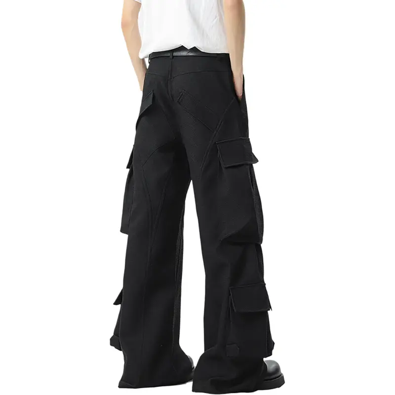 WELTER EXPERIMENT Cargo Pants Unisex Classic Black-12