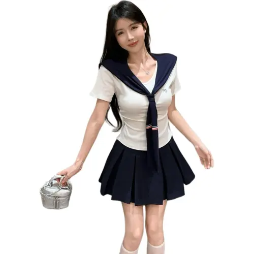 Mu Xiao Xin Two Piece Skirt Sets Women's