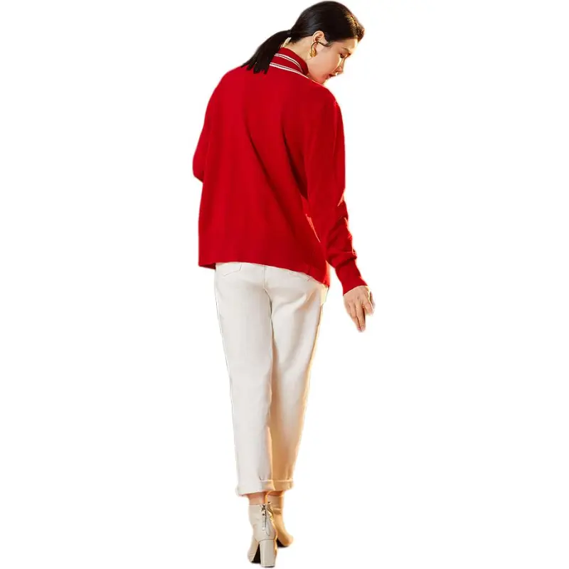 BBLLUUEE Sweater Women's Gemstone Red-1