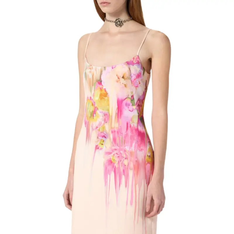 Blumarine Floral print Midi Dress-4