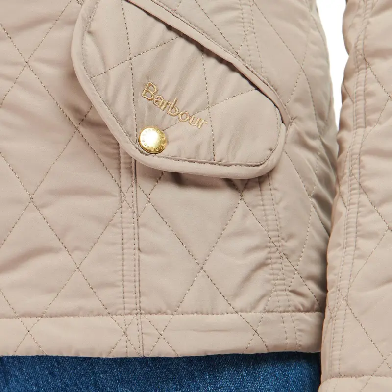 BARBOUR Puffer Jacket Women's Beige-8