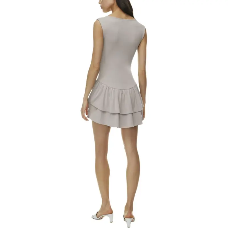 ARITZIA Wilfred Bloomsbury Dress Sleeveless Dress Women's Ashen/Iron Cyan-3