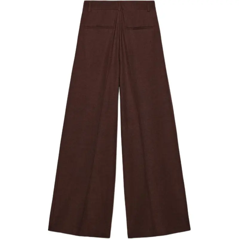 ZARA Casual Pants Women's Dark Brown-1
