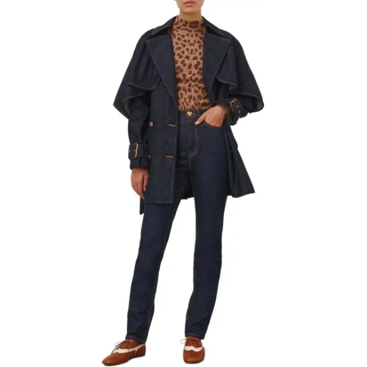 Zimmermann SS25 Trench Coat Women's Blue-4