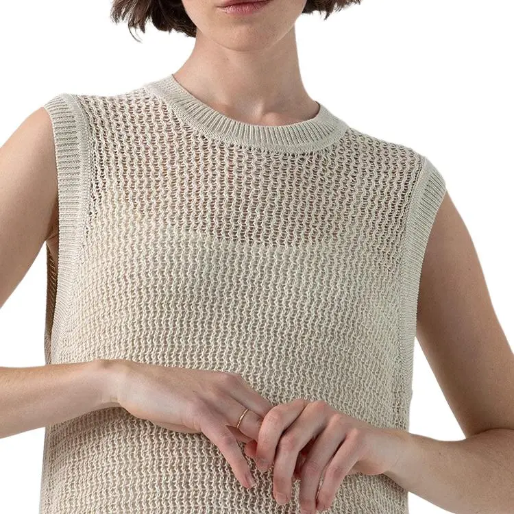 SUNSPEL SS24 Sleeveless Dress Women's Natural White-2