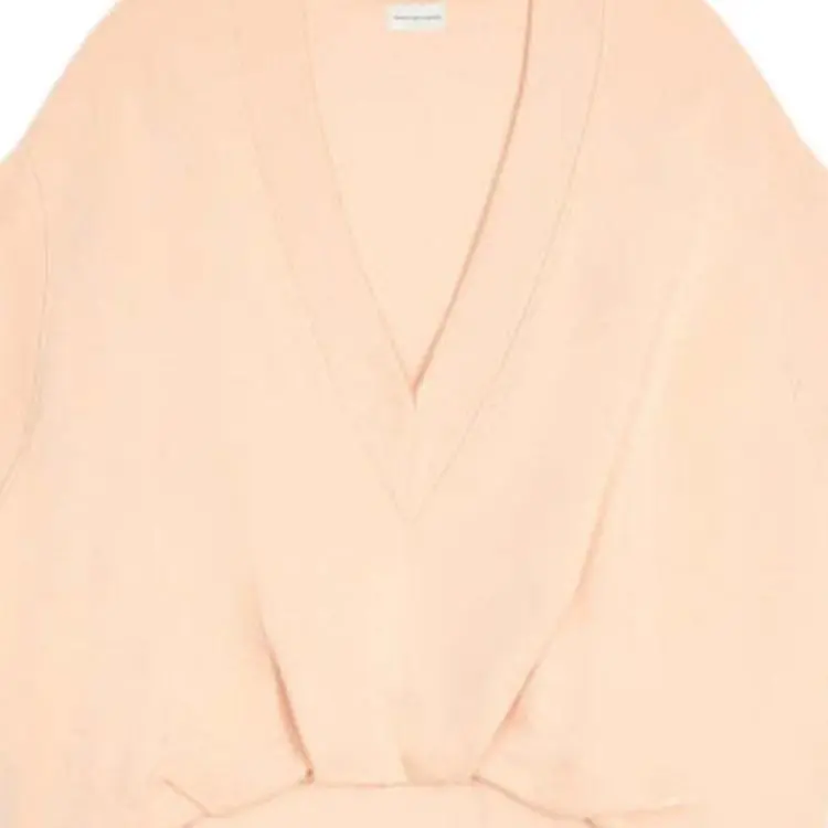 DRIES VAN NOTEN Hann V Neck Short Sleeved Sweatshirt-4