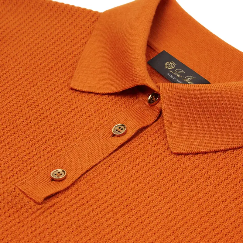 Loro Piana SS25 Polo Shirt Women's Orange-6