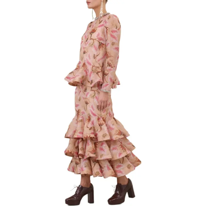 Zimmermann Illustration-print Tiered Dress-3