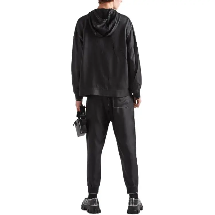 PRADA Knitted Sweatpants Men Black-2
