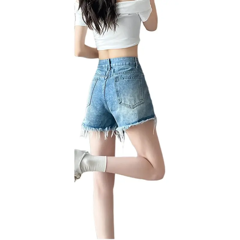 GOSO Denim Shorts Women's Vintage Blue-2