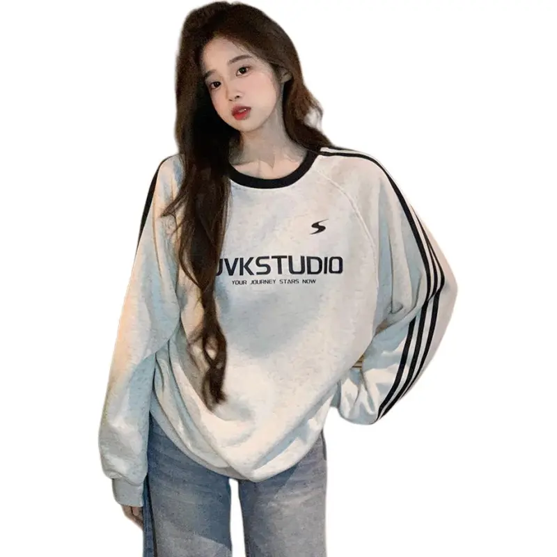 GOSO Sweatshirt Unisex White Gray-4