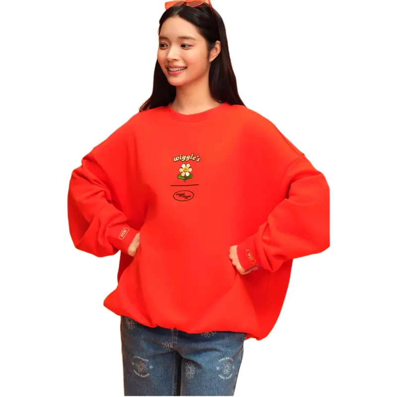 Wiggle Wiggle Treasure Sweatshirt Coat, Sweet And Cute Girl, American Good Looking, Active Outfit Loose Fit Women's-7