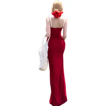 IDLE SOUL Slip Dresses Women's Red