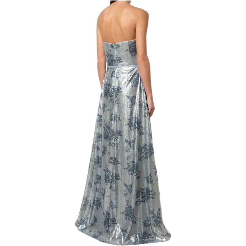 Marchesa Notte Sequin Embellished Bridesmaid Gown-2