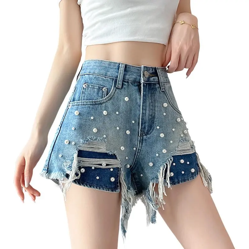 GOSO Denim Shorts Women's Vintage Blue-3