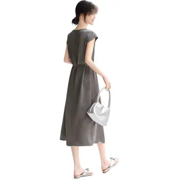 XWI Short Sleeved Dress Women's Gray