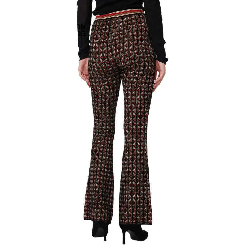 DVF Diane Von Furstenberg Ashdon Knit Jacquard Pants-2