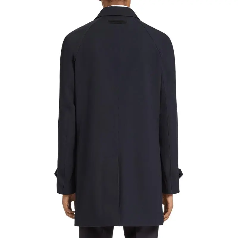 Ermenegildo Zegna Concealed Front Fastened Long Sleeved Coat-3
