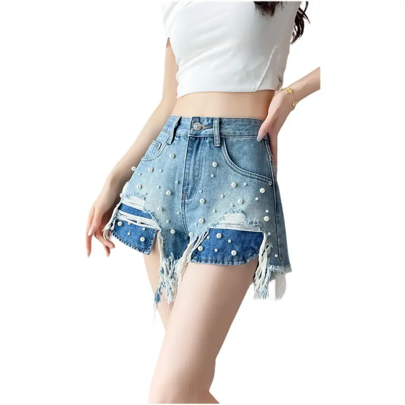 GOSO Denim Shorts Women's Vintage Blue-4